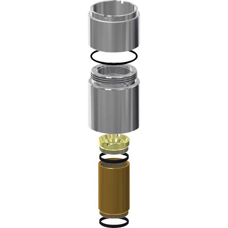 KWC AR Verlängerungsset, F3,  hydr. Durchgangsventil DN20, 33 mm