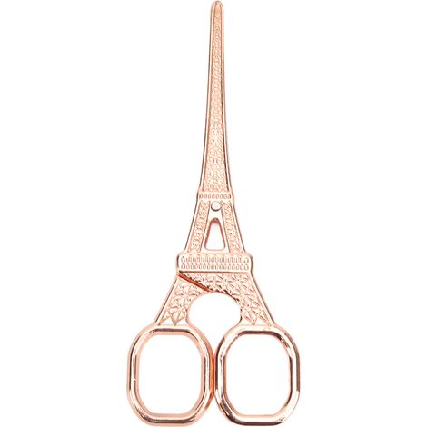 Craft Scissors Rose Gold Retro Tower Design Stainless Steel Corrosion Resistant Sturdy Embroidery Scissors (1/5)
