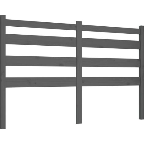 Maison Exclusive - Kopfteil Grau 146x4x100 cm Massivholz Kiefer