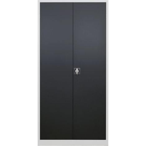 ADB Flügeltürenschrank Materialschrank RAL7035/7016, H 1950 x B 920 x T 600 mm