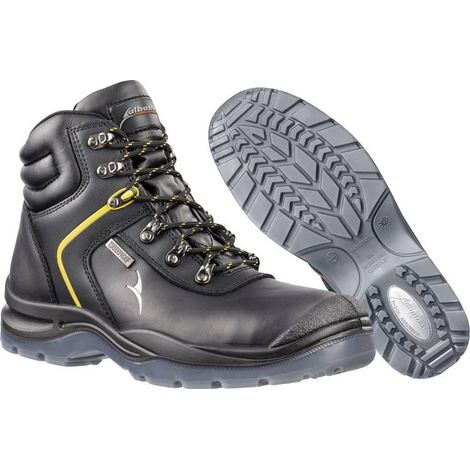 Albatros Gravity CTX Mid zapatos de seguridad negro amarillo