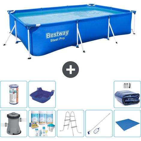 Bestway Piscina Bestway Steel Pro Rettangolare - 300x201x66 cm - 8-pezzi  S21575 (1/5)
