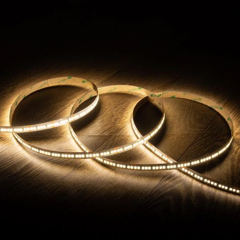 Bobina 5m Striscia LED 24V SMD 238 LED/m 29W/m 4000lm/m High Lumen Larga 10mm IP20 Taglio 3cm 4000K Bianco Naturale (1/3)