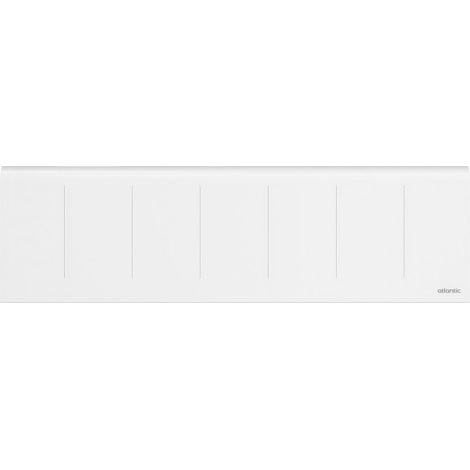 Atlantic – Radiateur à inertie fonte électrique NIRVANA NEO plinthe 750W blanc – Commande à distance via Cozytouch – Chaleur douce et durable