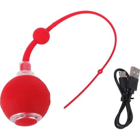 BelleRise – Elektronischer Ball – Wiederaufladbarer 300-mAh-Akku – Rollt und springt automatisch – Für Katzen und Hunde – 33 cm (1/5)