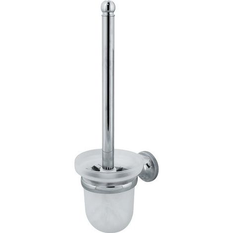 Escobillero con soporte de fijación LAGUNE Acero Spirella (1/2)
