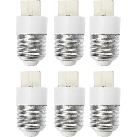 Lot de 6 adaptateurs pour douille de lampe (E27 vers G9) (1/2)