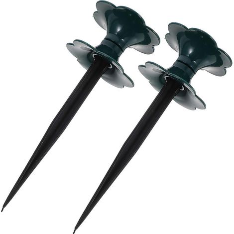 Piquet de guidage pour tuyau d'arrosage, support en PVC durable (2 pièces) (1/5)