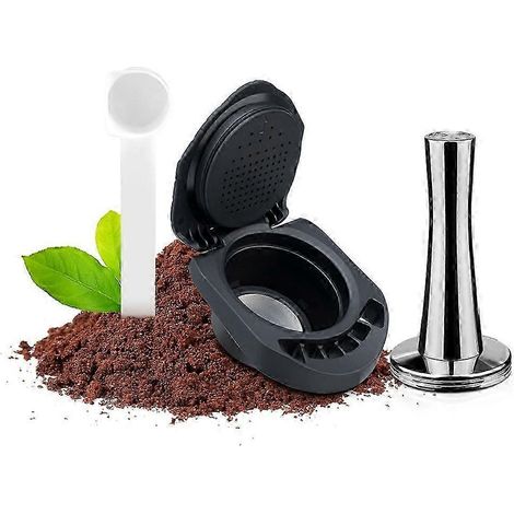 Remplisseur de capsules de café compatible avec le marteau de pression XS Genio S et cuillère en plastique (1/5)