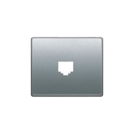 Tapa toma TELF-RJ45 aluminio fusión BJC Mega 22782-AF