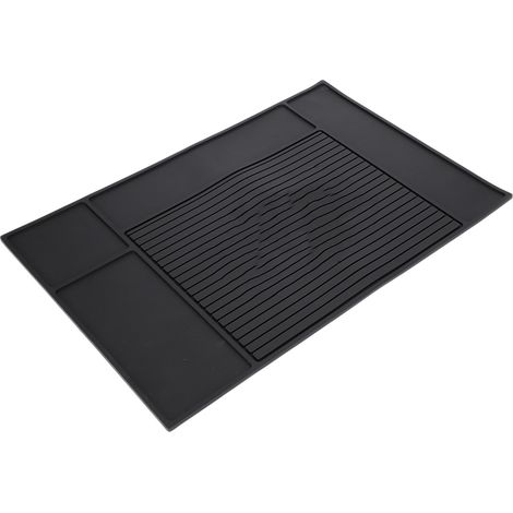 Tapis de rangement antidérapant pour outils de coiffure 30 x 45 cm, idéal pour les salons de coiffure. (1/5)