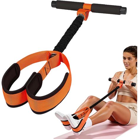 Fußpedal Widerstandsband avec poignée, Heimfitness, Sit-Ups et Yoga (1/5)