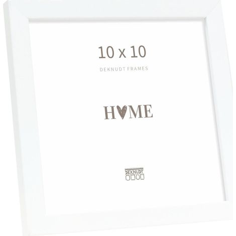 Cadre Bois Couleur Blanc Photo 10x10cm S243K1 (1/5)