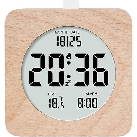 Réveil numérique pour chambre, réveil à piles de 10 cm (4 pouces), modèle BAs illustré (1/5)