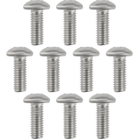 10x Vis À Métaux À Tête Cylindrique Phillips 3/16" Unf Filetage 1/2" Longueur 304 Vis À Tête Cylindrique Fendue En Acier Inoxydable Pour Le Travail Du Bois l'Équipement De Bureau (1/5)