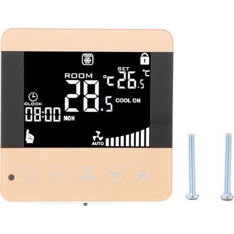 Thermostat intelligent pour unité de bobine de ventilation – Contrôleur numérique LCD avec Wi-Fi, compatible climatisation centralisée (1/5)
