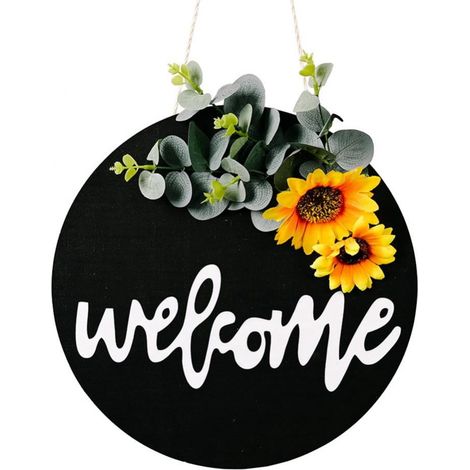 Plaque En Bois - Panneau Décoratif Mur Porte Fenêtre - Pour Intérieur Jardin Entrée - 30 X 30 Cm - 1 Pièce (1/5)