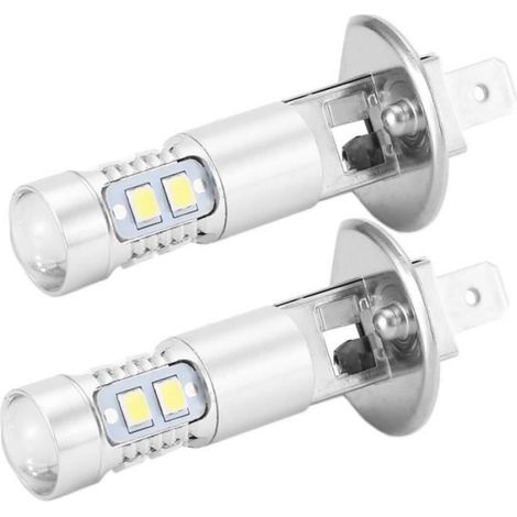 2x H1 100W LED Ampoule Voiture Blanc anti-brouillard lumière (1/4)