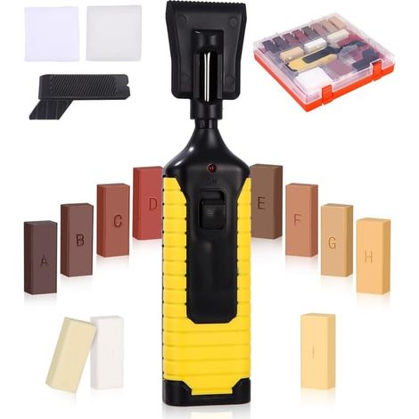 Kit de reparación para suelos de madera: 11 bloques de cera de varios colores. Repare fácilmente sus suelos laminados, de madera o de madera de ingeniería con este práctico kit.
