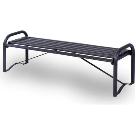 Idola 214 Giochipark banc peint en m&eacutetal galvanis&eacute cm158x48x51h gris - 1 Kg