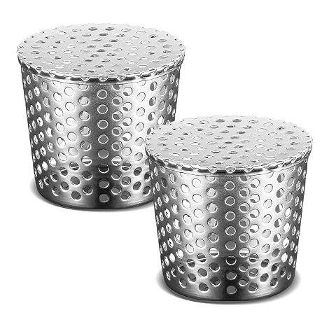 Gutter Filters, 2 Pieces Gutter Filter, 87 to 110 mm Gutter Sieve, Stainless Steel Gutter Sheet Protector, for Gutters, Downpipe (1/2)