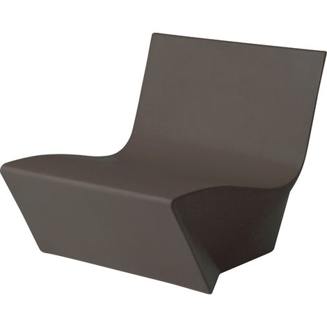 Kami Ichi Cioccolato - No cuscino originale slide di design per giardino esterno interno colorata moderna polietilene made in Italy sedia seduta poltrona