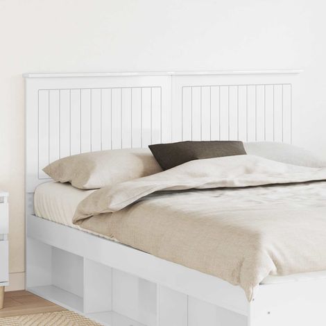 vidaXL Tête de lit Blanc Brillant Bois d'ingénierie