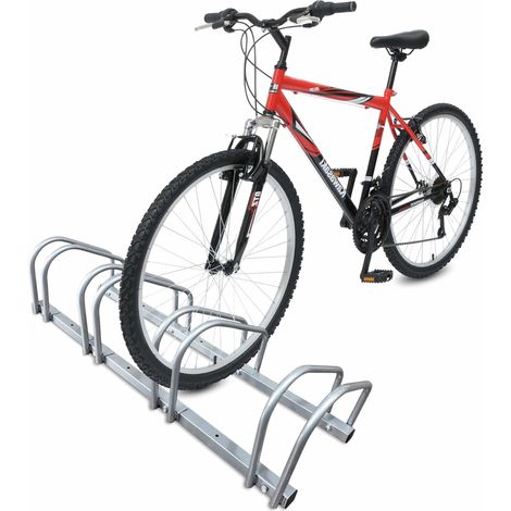 Vounot – Râtelier range vélos mural ou au sol – Support pour 4 vélos – Métal revêtu anti-rouille – Installation facile et stable