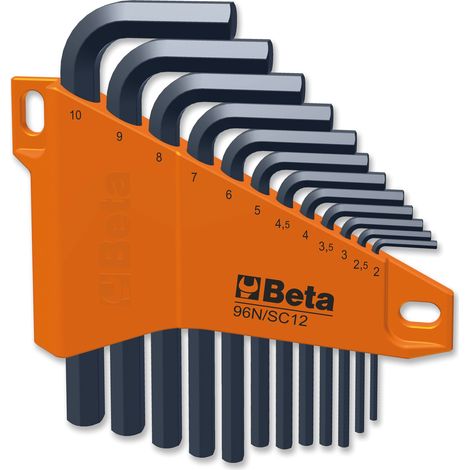 Beta SERIE CHIAVI MASCHIO ESAGONALI 12 PZ. Art. 96N/SC12 mm. 2÷10