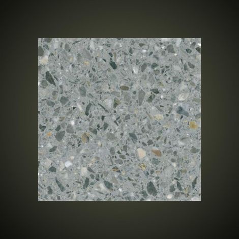 Véritable Carreau Terrazzo fond gris inclusions multicolores Gralo 30x30 cm boîte de 0.72m2 Satiné - Gioia Materia