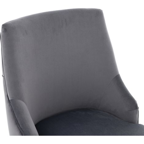 Set 4 sedie pranzo in velluto gambe argentate OKMYHOME (1/2)
