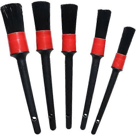 Ensemble de brosses de nettoyage automobile, kit de nettoyage intérieur de voiture 5 pièces (1/5)