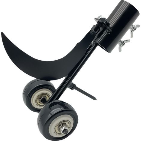 Désherbeur Roulant - Tête De Désherbage Pour Fissures - Compatible Avec Poignée De Tondeuse Ou Manche Standard - Acier Au Carbone - 1 Pièce (1/5)