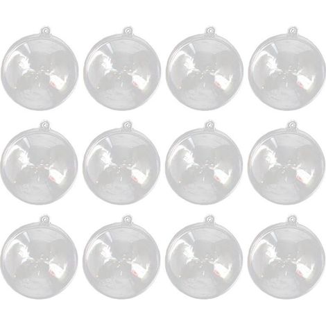 12 Stück transparente Kugeln