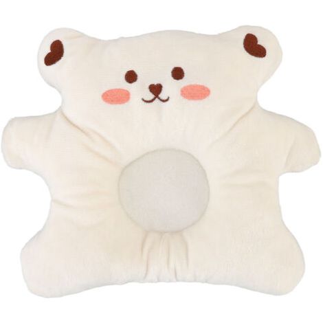 Oreiller de Formage Crânien pour Bébé, Anti-Syndrome de la Tête Plate, Coussin Respirant pour Nouveau-nés de 0 à 1 An, Modèle Ours Marin (1/5)