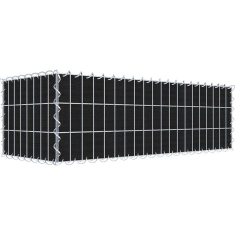 Gabiondeco - Gabion a végétaliser avec toile non-tissée 100 cm x 30 cm x 40 cm (L x H x P). maille 5 cm x 10 cm. spirale - Made in Germany (1/3)
