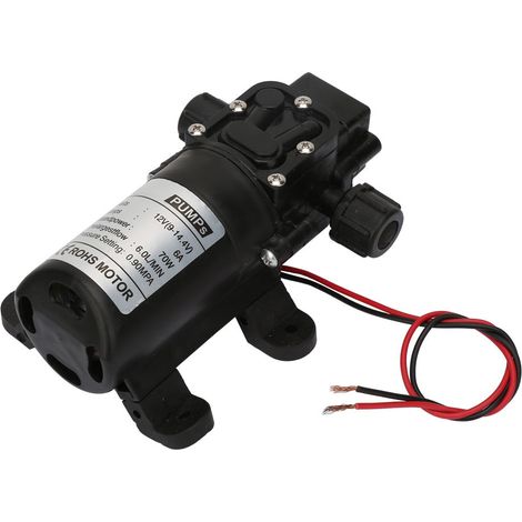 Gleichstrom 12V 70W 6L/Min Selbstansaugende Hochdruck-Membranpumpe mit Zweiseitengewinde (1/5)