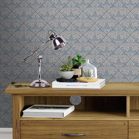 Papier peint intissé Laura Ashley Margam Newport 1005 x 52cm Bleu (1/5)
