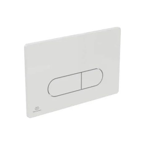 OLEAS Wandbedienungsplatte mit doppeltem Volumen Wand-WC, weiß.