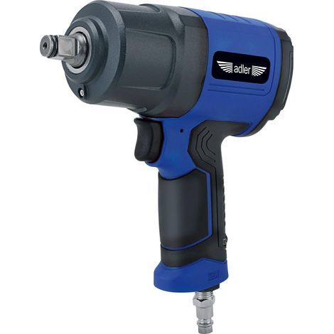 AdlerAdler chiave a percussione pneumatica 1/2" 1650Nm composita, tool de alta potenza, design ergonomico, alte prestazioni, compatibilità pneumatica, massima precisione e durata, colore metallico.