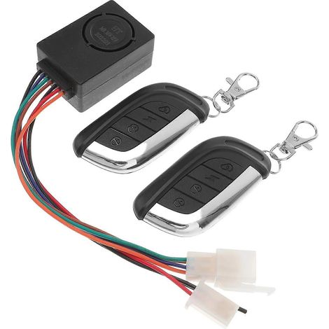Sistema de alarma antirrobo para motocicleta, scooter y bicicleta con control remoto y protección de seguridad. (1/5)