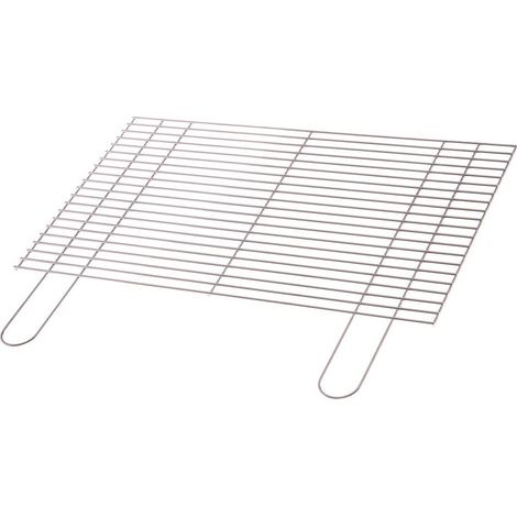 Filiyano-Grille de barbecue Mustang avec 2 poignées 67x40 cm / grille de barbecue en acier inoxydable