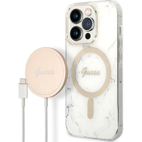 Funda y cargador sin cable Guess 15 W diseño mármol (1/3)