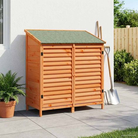 vidaXL Abri de jardin Marron 106 x 56 x 113,5 cm Bois de Sapin Massif