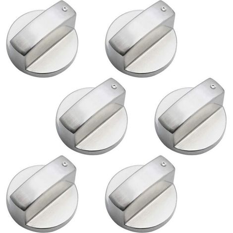 Pièces Boutons de Commande Universels en Métal Bouton Cuisinière à Gaz 6mm boutons de contrôle universels bouton de poêle pour cuisinière à gaz cuisinière four plaque de cuisson (1/4)