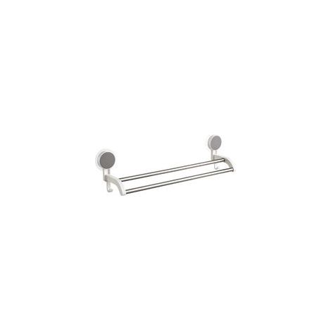 Porte-serviettes double tige sans perçage pour salle de bain, modèle 1338 –