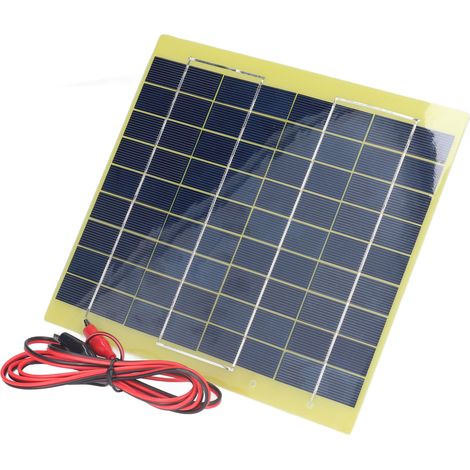 Panneau solaire portable 5W 18V pour batterie 12V - Haute efficacité en faible lumière, matériau polysilicium léger (1/5)