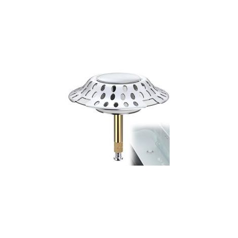Bouchon de baignoire universel 2 en 1, ajustable à 72mm pour baignoire standard – Confort et praticité (1/5)