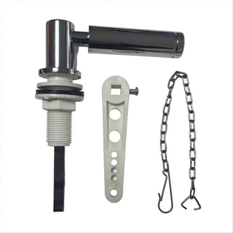 Chasse d'eau poignée remplacement levier mécanisme réservoir WC accessoire quincaillerie sanitaire (1/5)