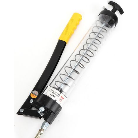 Pistolet à graisse 6000PSI avec tube transparent visible, outil portable pour voiture, accessoire de graissage automobile (1/4)